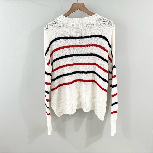 C&C California Long Sleeve Relaxed Fit Striped Sweater Size Medium - Picture 6 of 6